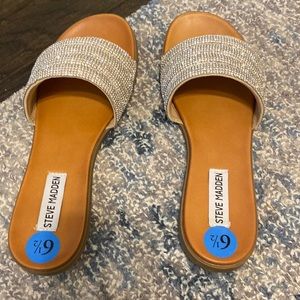 Steve Madden sparkly slides